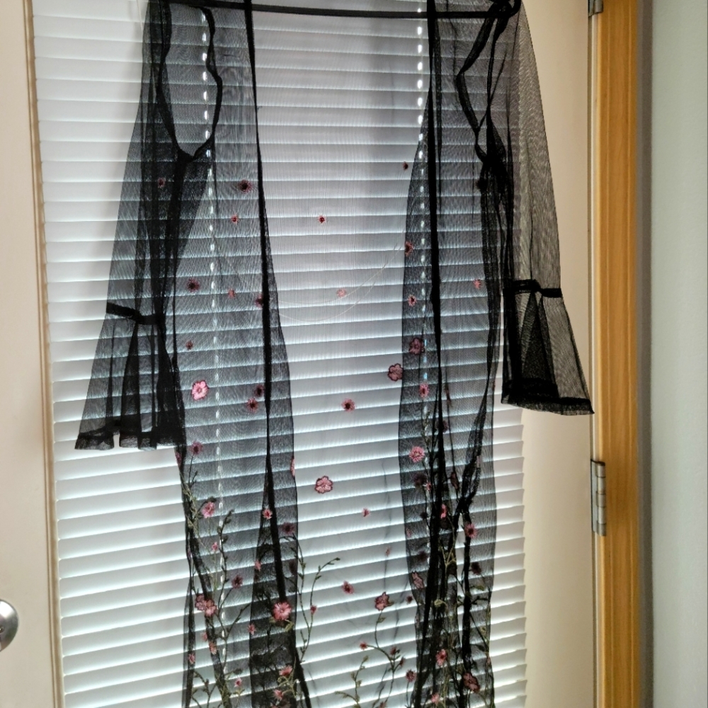 Black Sheer Wrap